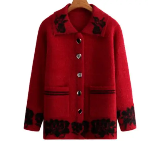 

2021 spring and autumn winter with New style fashion Long sleeve Women's Sweater coat