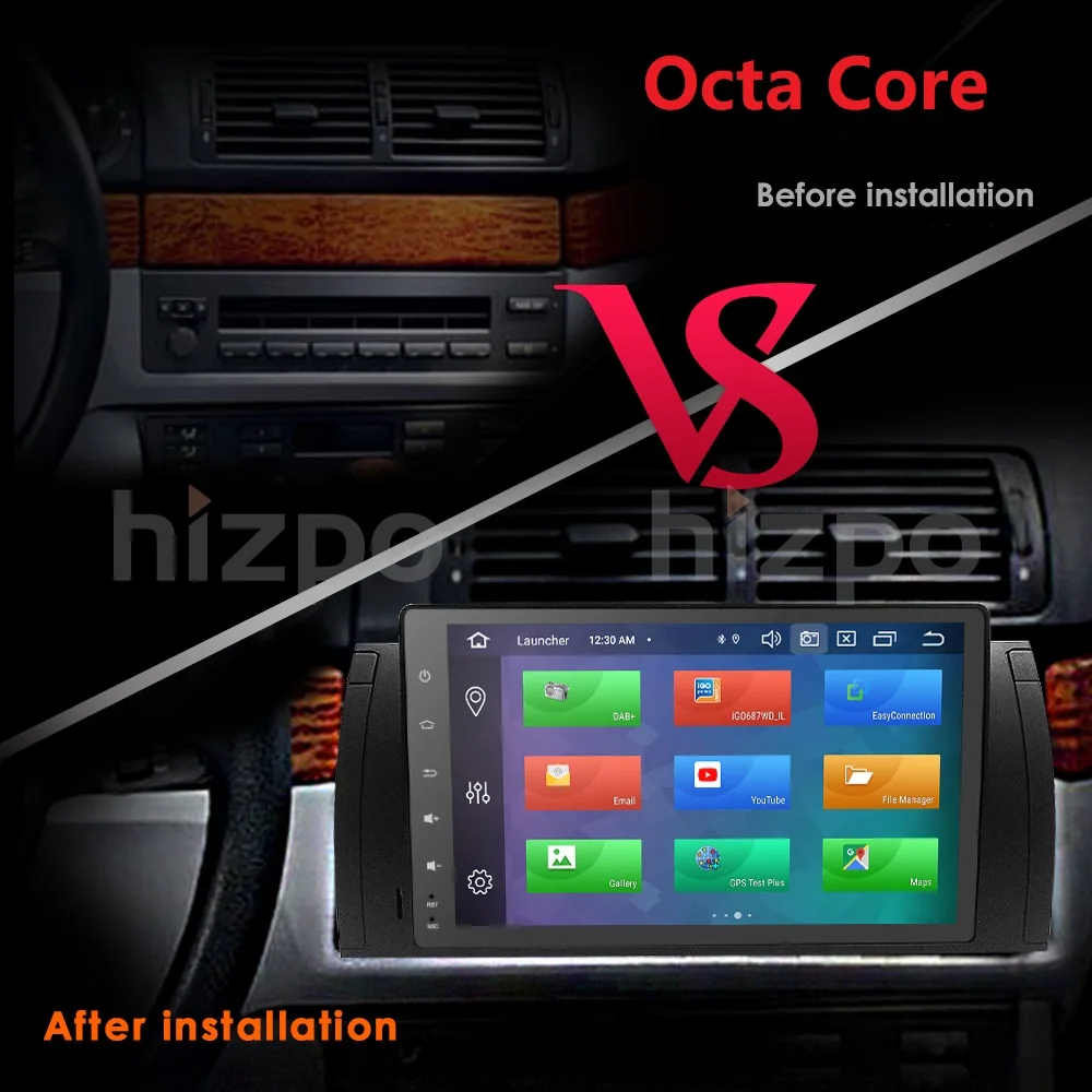 2G + 16G/4G 64G DSP Android9.0 автомобильный Радио мультимедийный плеер gps Навигация BT 4G WiFi 1din