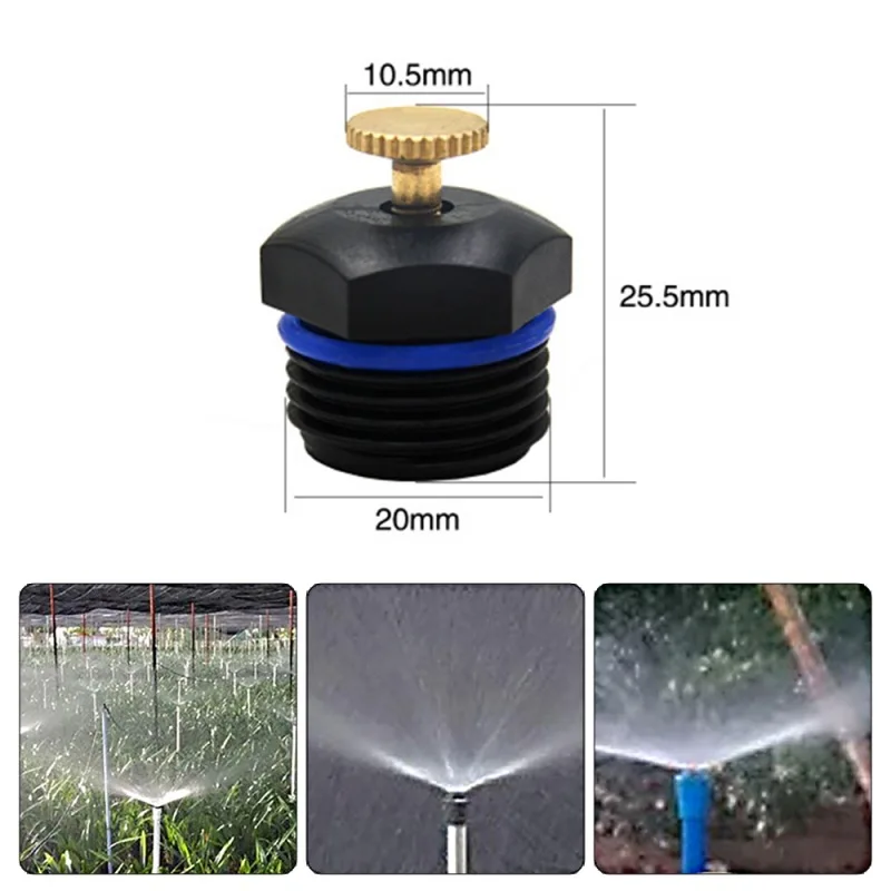 

10Pcs Atomizing And Adjustable Garden Misting Lawn Irrigation Sprinkler Head Misting Nozzle Spray System