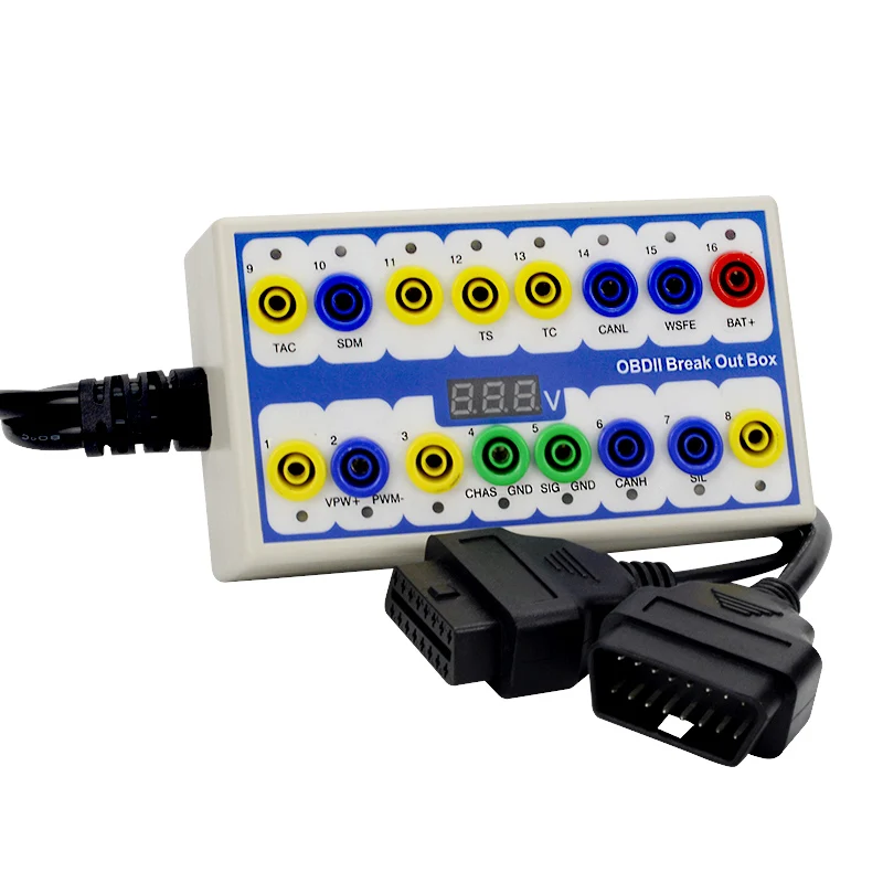 Лучший автомобильный разрывной бокс OBDII OBD2 OBD 2 детектор протокола может