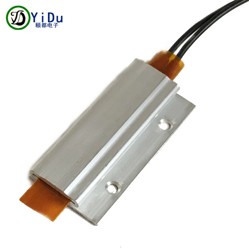 1 шт 12V 60C термостат PTC алюминиевый нагревательный с монтажным отверстием для мини-поверхность инструмента-изолированный