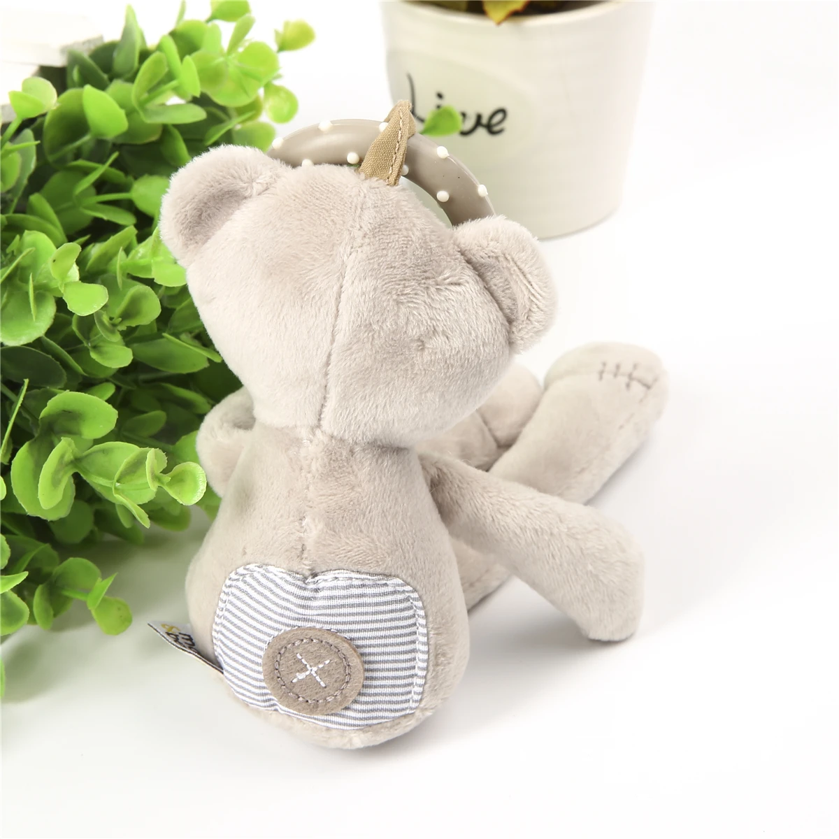 

Newborn Infant Baby Stroller Bed Cradle Toy Cute Soft Plush Bear Animals Doll Hanging Rattle Crib Pendant Kids Gift