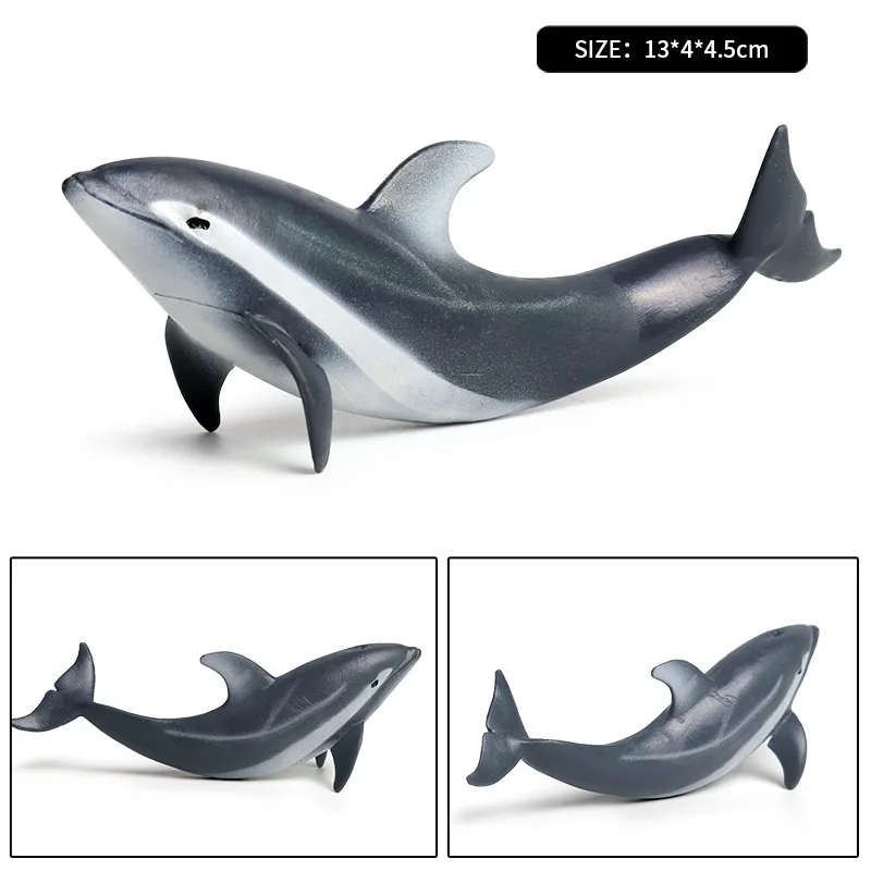 

Early Childhood Education Cognitive Toys Simulation Marine Animal Model Solid Pacific Striped Dolphin Static Plastic Decoration
