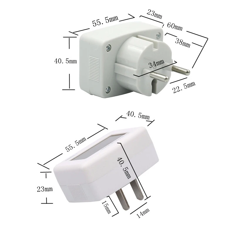 

NEW DM55-1 AC 80-300V 199V Voltage Meter Plug Volt Meter LCD Digital display Voltmeter Testers 15% Flat insert Round insert