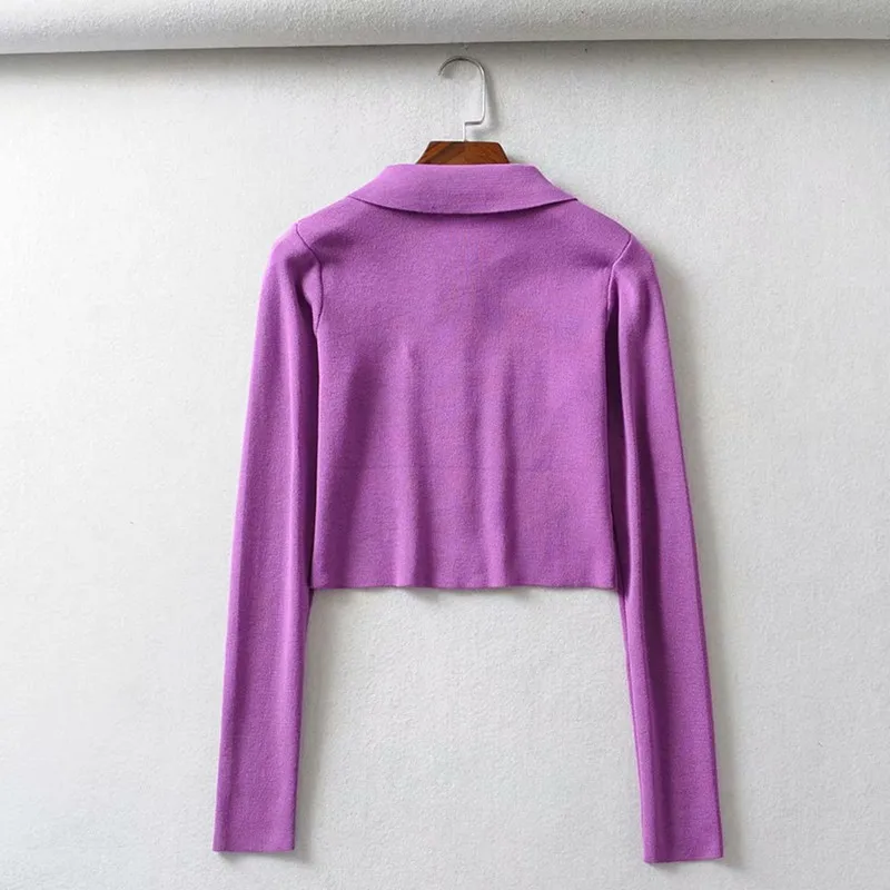 Вязаный белый черный Укороченный кардиган свитер для женщин весна-осень