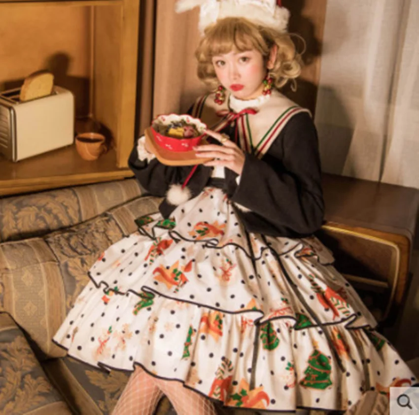 Шерстяное пальто в стиле &quotЛолита&quot платье принцессы для чайвечерние вечеринки