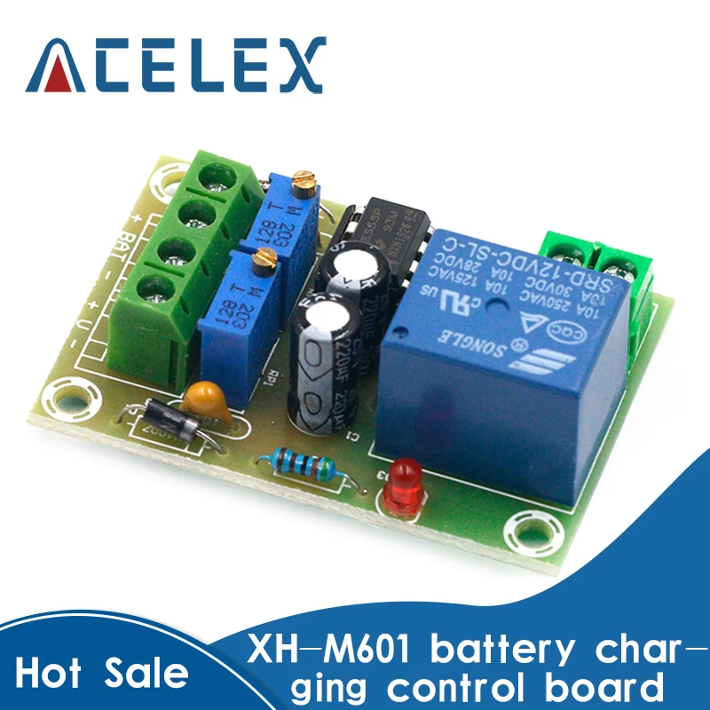 

12V Battery Charging Control Board XH-M601 Intelligent Charger Power Control Panel Automatic Charging Power