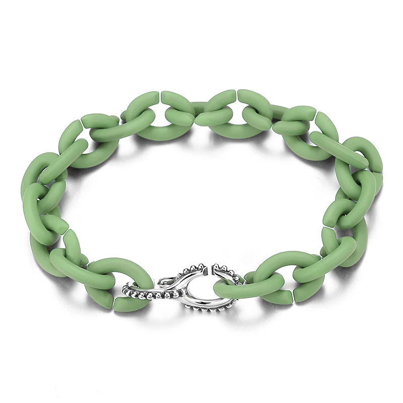 

Hight Quality Silver Hollow Heart bead 10 color Hard Rubber X Bracelets for Women Bangles Charm Fine Jewelry Gift