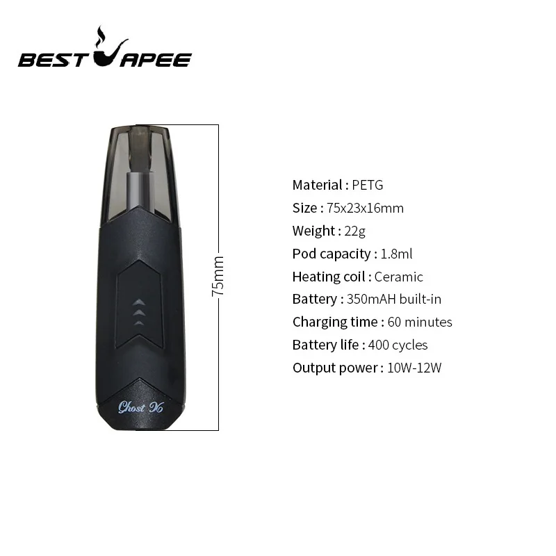 Набор для вейпа коробка ручки 1 8 мл керамическая катушка Pod E juice емкостью 350 мАч