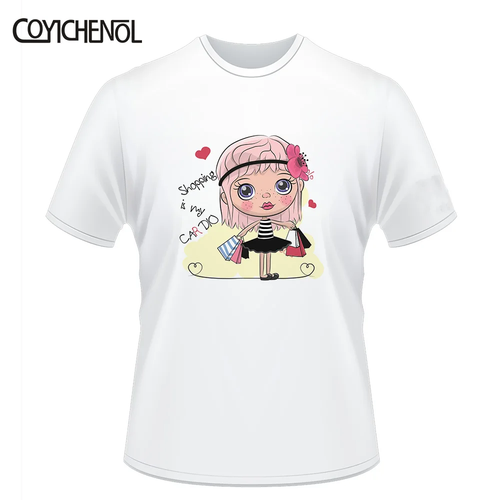 Мультяшная милая детская футболка для девочек модель 3XL Женские топы из модала с