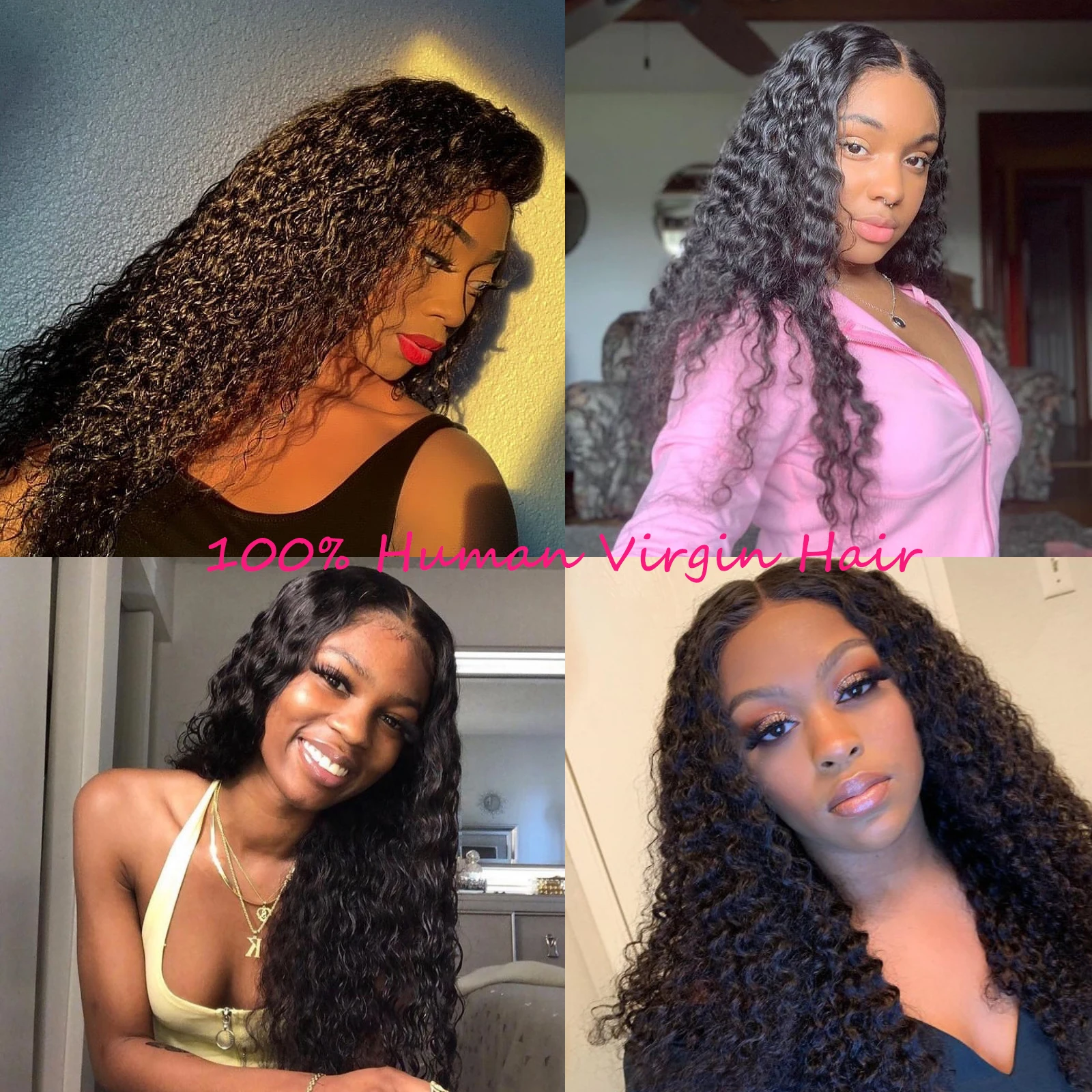 Cerna Кудрявые Волнистые 32 34 36-дюймовые пряди человеческих волос натуральные