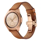 Кожаный ремешок 20 мм для Samsung Galaxy Watch 3 Band 41 мм 42 ммActive 2 1 браслет для Garmin Vivomove HRVivoactive 3CAMESQ