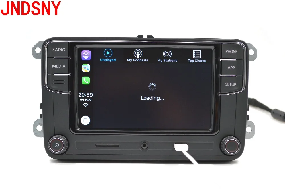 JNDSNY RCD330G CarPlay RCD330 Plus CarPlay Автомагнитола для VW Tiguan Golf 5 6 Jetta MK5 MK6 Passat Polo Touran 6RD 035 187B