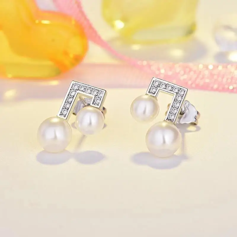 Эра бизнеса Ян Ин с параграфом серьги женские музыкальные синие дизайнерские