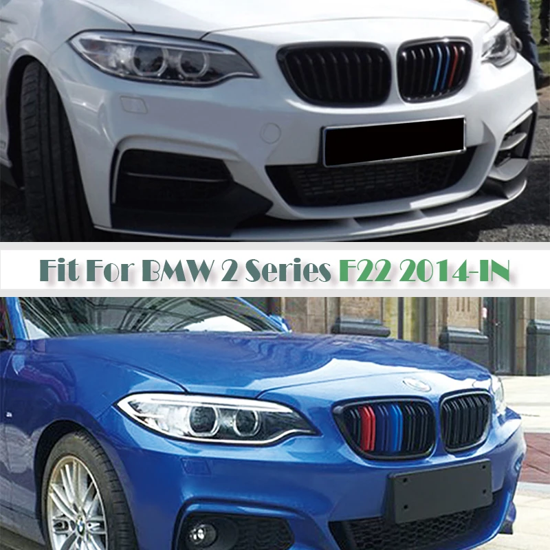 Car Front Bumper Racing Grills Grill Grilles Replacement For BMW 2 Series F22 F23 F87 M2 220i 228i M235i M240i F30 M Performance |