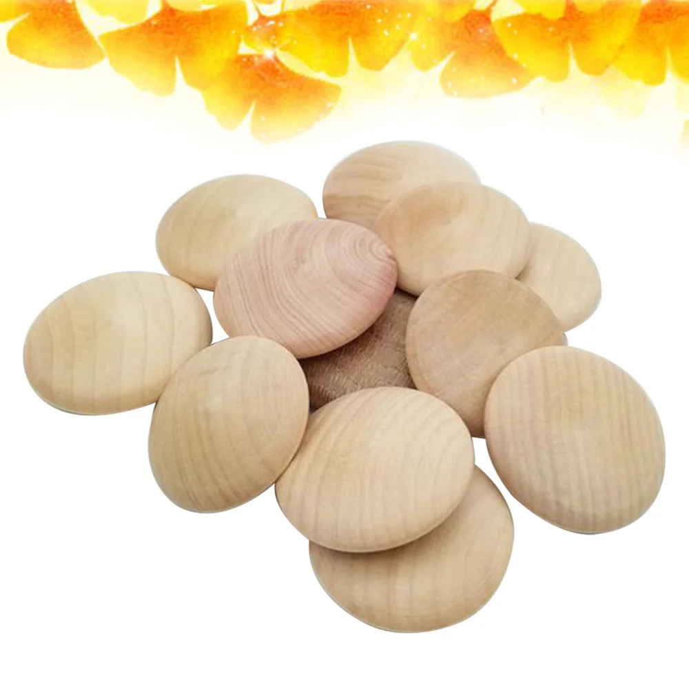 

25 PCS Button Wood Plugs Wooden Screw Hole Plugs for Furniture Stair