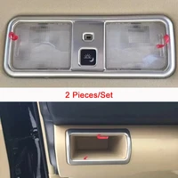 abs chrome car accessories car rear reading lampshadefront storage box cover trim stickers for toyota camry 2015 2016 2017