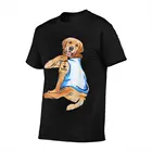 Премиум подарки золотистый ретривер собака Татуировка я люблю маму аниме Мужская футболка оверсайз футболка в японском стиле