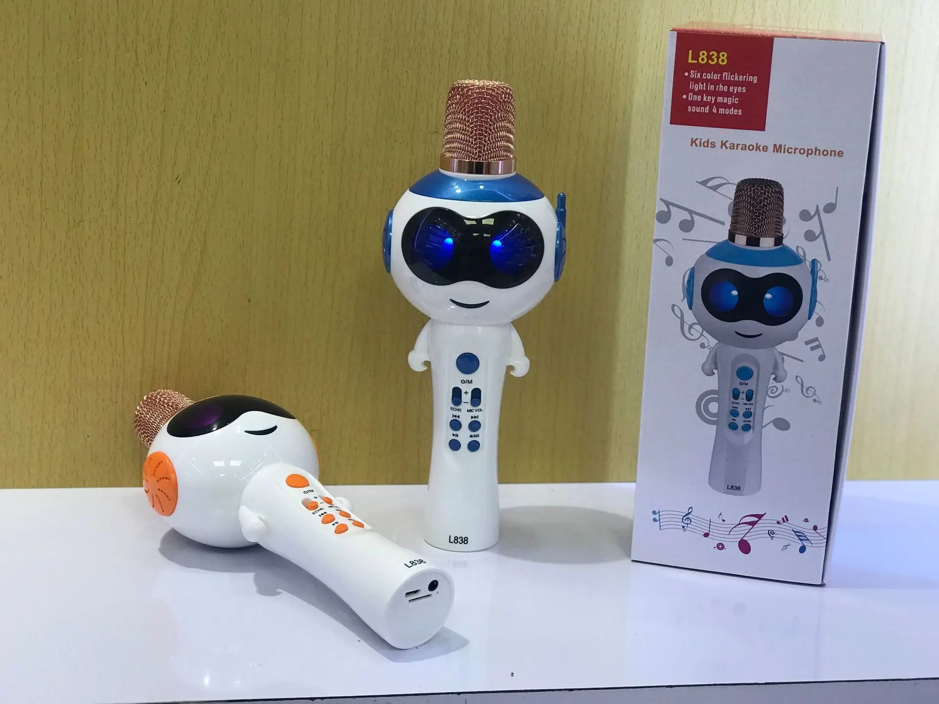 Микрофон для караоке, беспроводной детский микрофон с bluetooth-динамиком, портативная Портативная Игрушка, караоке машина, подарки для мальчиков и девочек