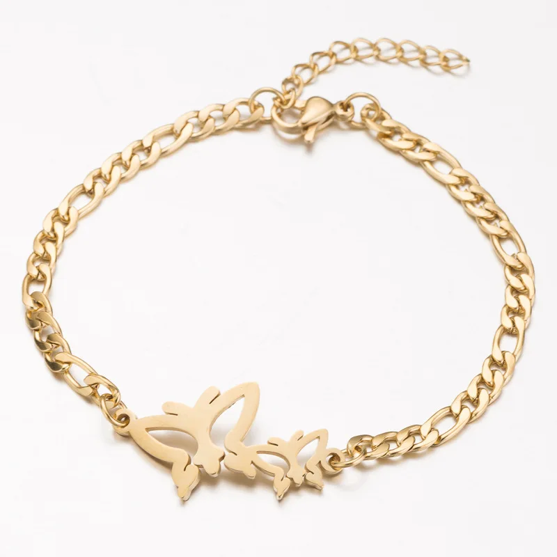 Новинка креативный подарок Длинные Браслеты-цепочки из нержавеющей стали с