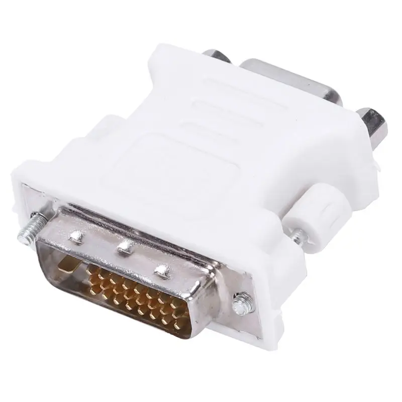 DVI мужской адаптер (DVI D 24 1) к женскому VGA (15 pin)|Компьютерные кабели и разъемы| |