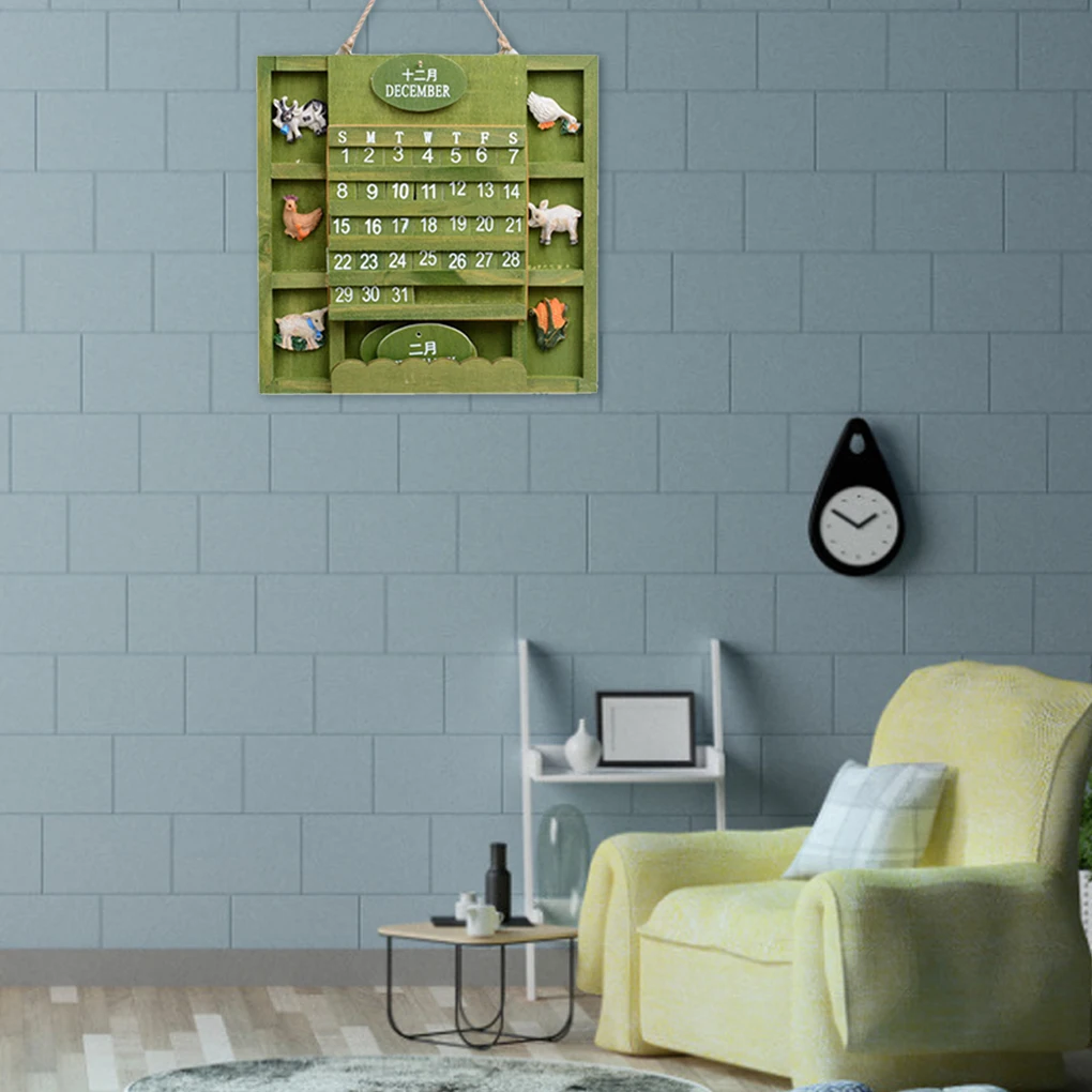 Деревянный календарь DIY Мини Средиземноморский на стене доска напоминаний для