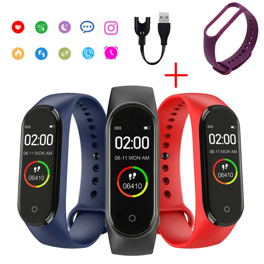 Мужские электронные часы с цветным экраном СВЕТОДИОДНЫЙ монитор сердечного