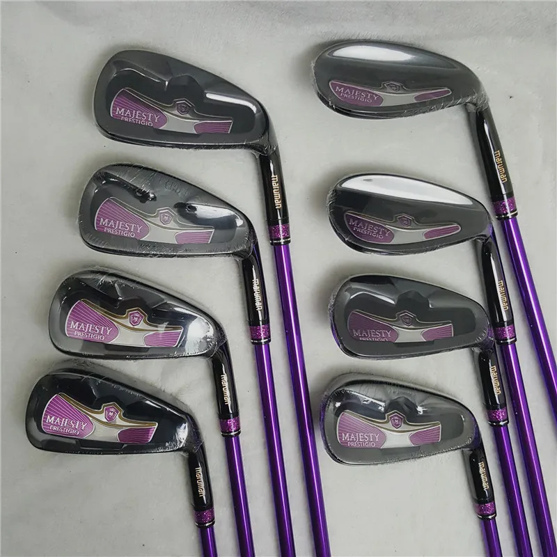 2019 Women's Golf Maruman Majesty Prestigio 9  Iron Set 5-9 P.A.S/8Pcs Golf Clubs Graphite Shaft L Flex with Head Cover