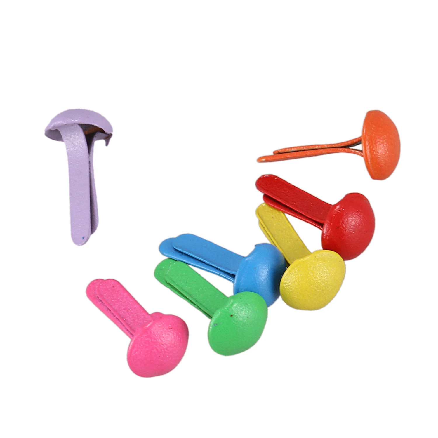 Набор из 200 мини парижанских крепежных деталей многоцветные бумажные