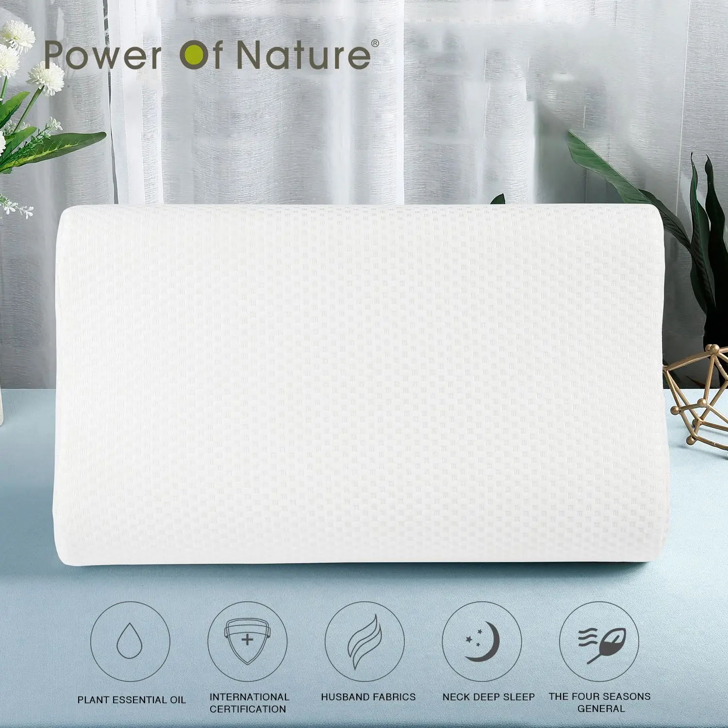 

Подушка из пены с эффектом памяти, 60x35x9 см