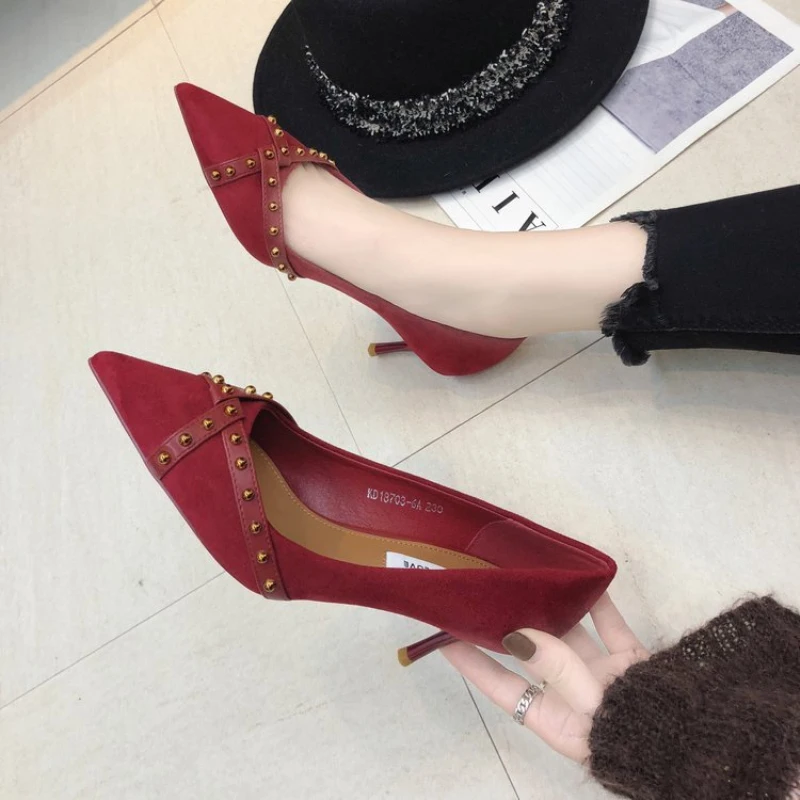 Женская обувь на высоком каблуке коллекция 2019 года сезон весна-осень Новая