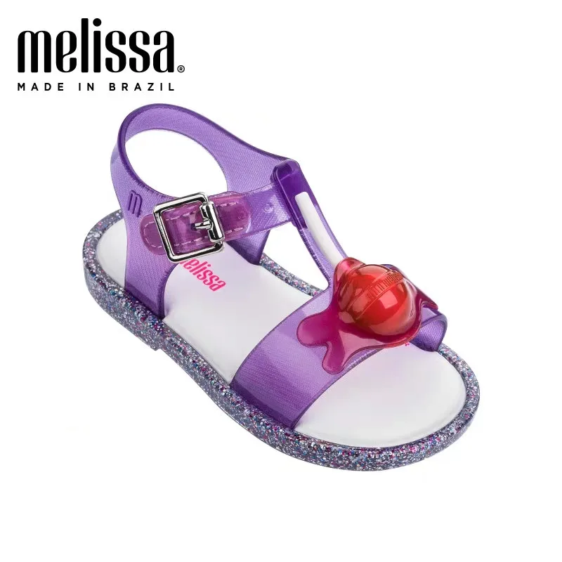 Мини сандалии Melissa Lollipop для девочек новинка 2020 Оригинальные желе детские пляжная