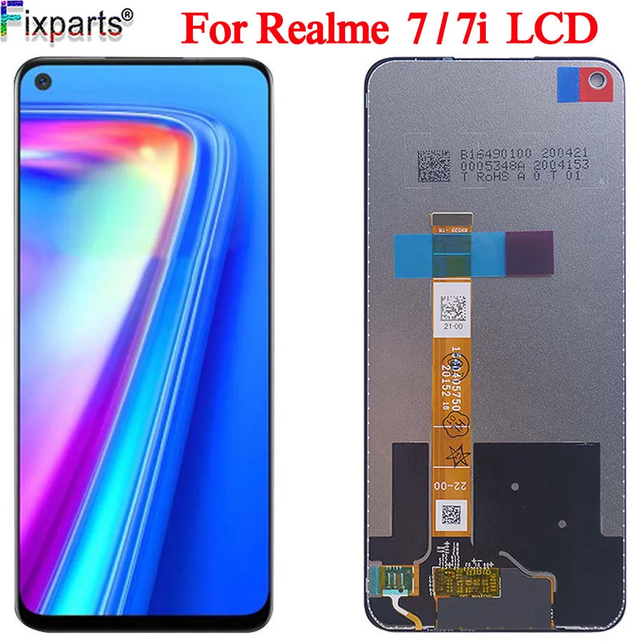 

6,5 "оригинальный новый дисплей для Realme 7 ЖК-дисплей + быстрая замена для OPPO Realme 7i ЖК-экран