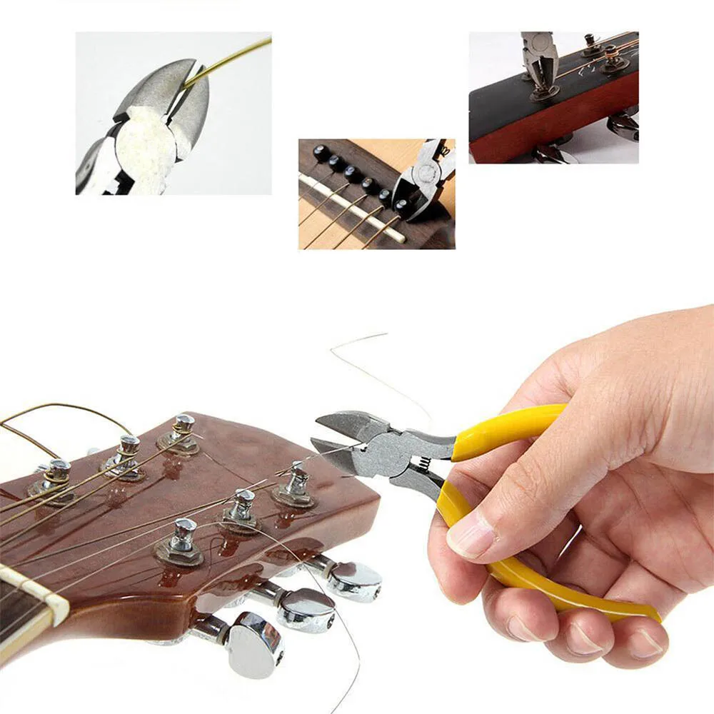 gitarre reparatur tool kit elektrische akustische gitarre ukulele reparatur wartung reinigung werkzeug zubehör kit free global shipping