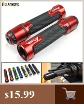 Для Aprilia RSV MILLE R 1999-2003 2002 2001 2004 2005 2006 2000 22 мм на руль мотоцикла или штыри Ручка Бар Конец Кепки крышка