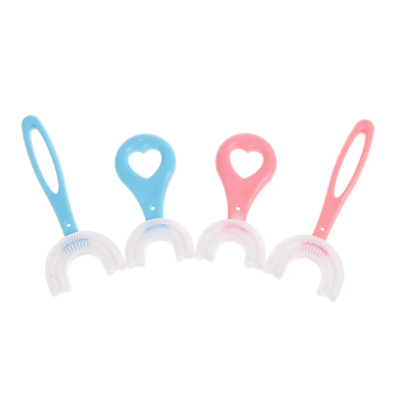 

2-6Years Old BabyBaby Toothbrush Children's Teeth Oral Care Cleaning Brush Convenient And Simple Silicone Baby Toothbrush