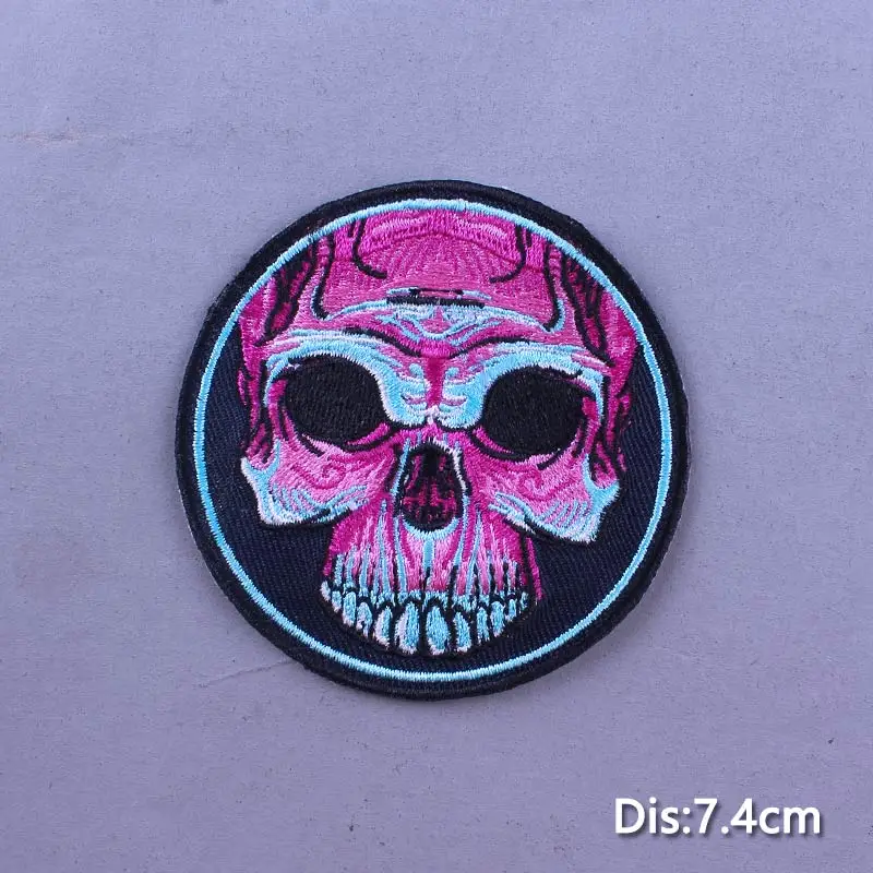 Нашивки в стиле панк-рок с черепом мрачным жнецом нашивки для утюга на одежду