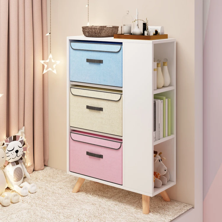 

Шкаф для хранения в маленькой квартире, книжный шкаф с 3 шт. случайных цветов, складной ящик для хранения одежды, органайзер для полки в спаль...