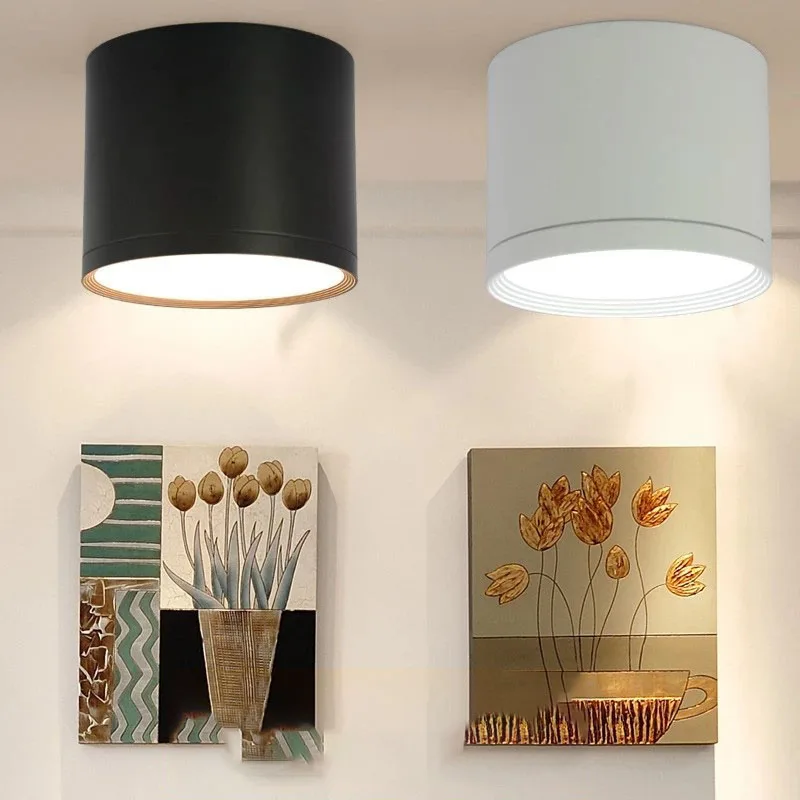 

2023 Surface Mounted dimmable LED downlight 5W 7W 9w 12W 15w 18W24wLED ceiling spotlight AC85~265V LED surface light indoor