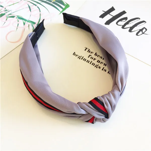 

Three state Korean knotting fabric with wide edge Headband