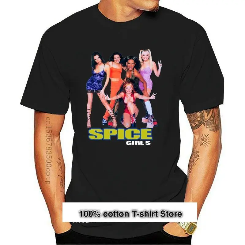 

Camiseta negra Retro de los 90 para niñas, reestampada, talla s a XXL, novedad