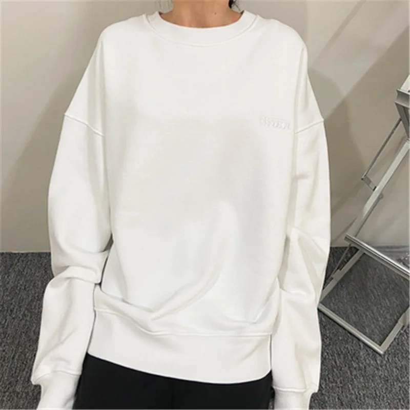 

Новинка 2021, осенняя уличная Толстовка для мужчин, хлопковые свободные мужские пуловеры с принтом, модная повседневная элегантная женская т...