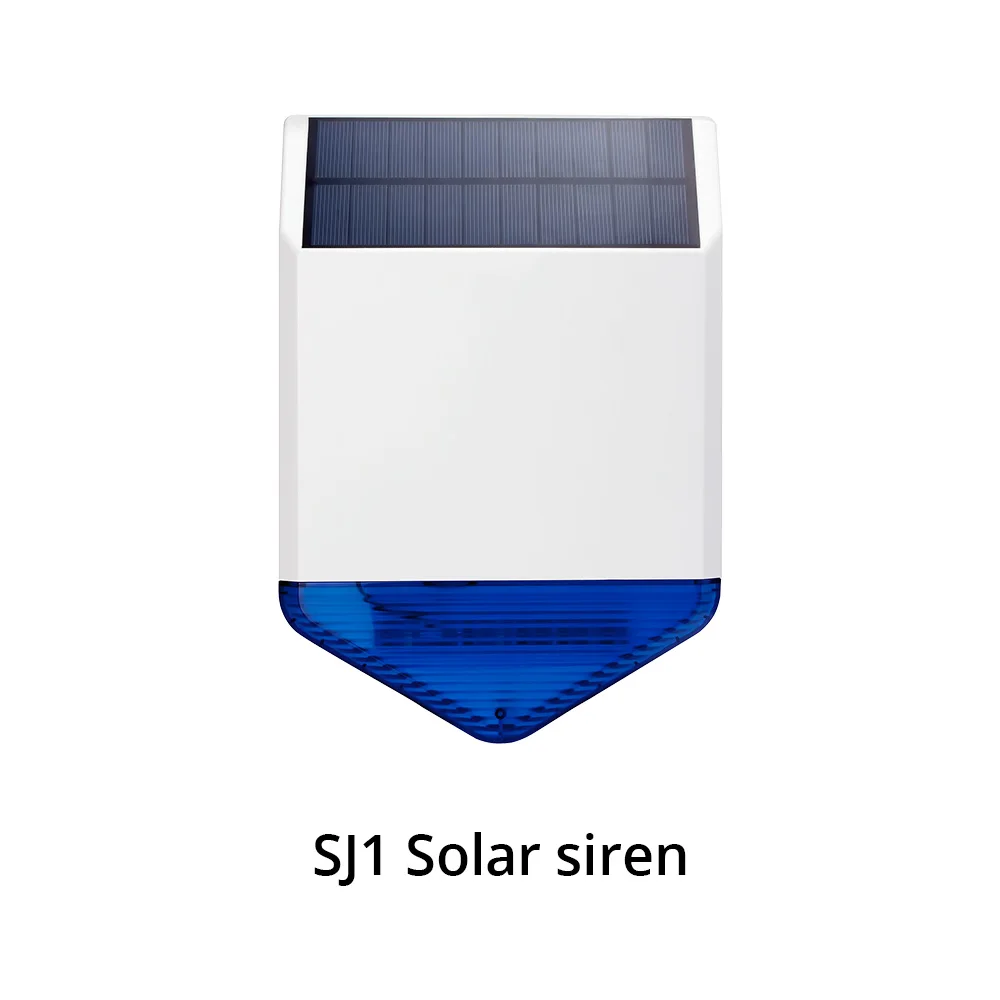 Solar Siren PG106 3G2G GSM WiFi домашняя сигнализация DIY комплект Солнечная Сирена ip-камера поддержка приложение управление RFID карта наружная камера датчик дыма - Цвет: Solar Siren