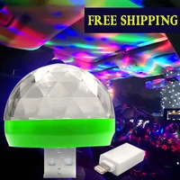 car lights atmosphere dj led stage usb projected lamp changed by sound music car rave night wedding birthday party activities