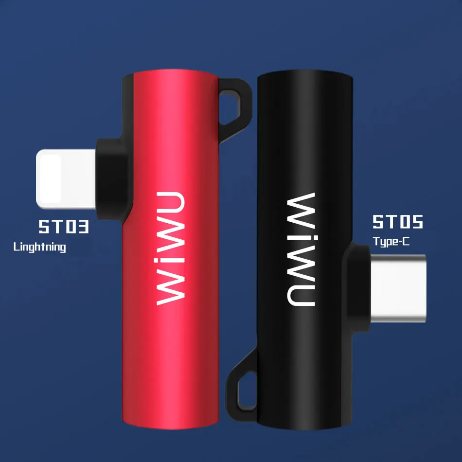 Аудиоадаптер WIWU для порта Lightning преобразователь быстрой зарядки аудиоадаптер USB