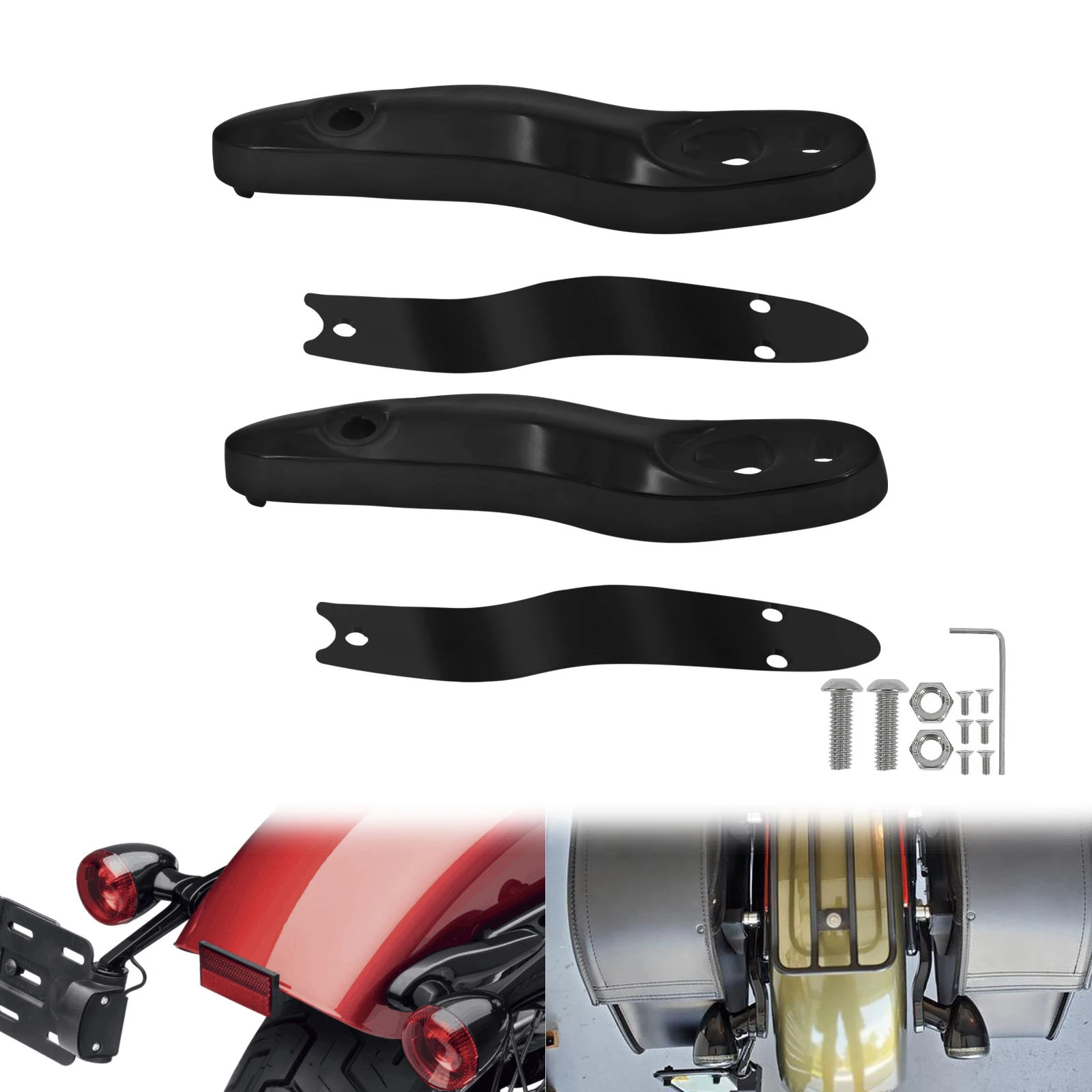 

Мотоциклетный задний поворотный сигнал/Комплект Для переустановки номерного знака Удлинительный кронштейн для Harley Softail break Fat Boy FLFB 2000-2020