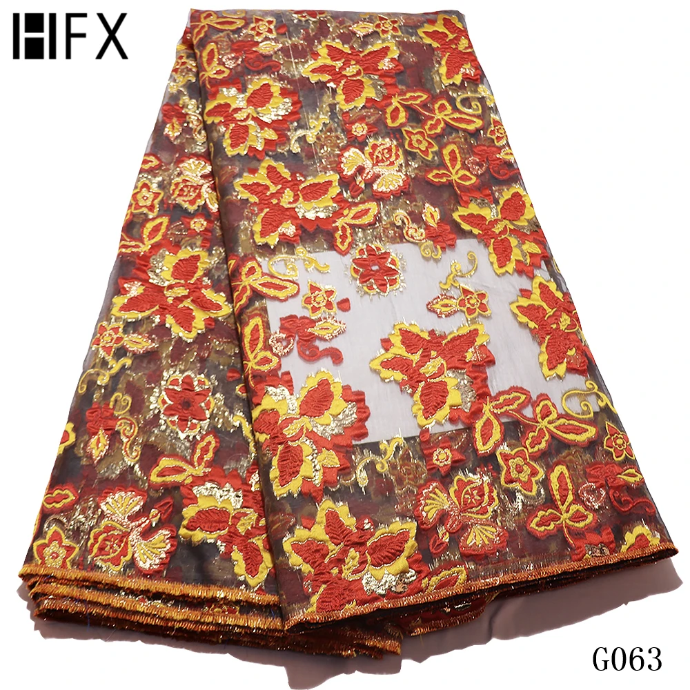 HFX новейшая французская жаккардовая кружевная ткань высокого качества парча