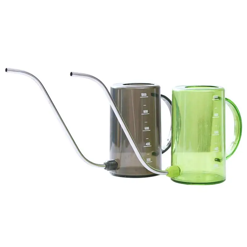 Long Mouth Garden Planting Sprinkler Pot Plastic Stainless Steel Watering Container Green Plants Flowers Gardening Tools | Дом и сад