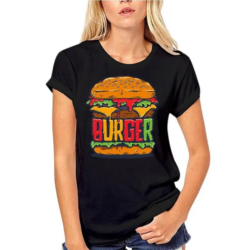 

Print Men Short Sleeve Tops Tees Customized Tshirt Burger Eat Street Food Sizes S - 3xl H15 Classic Unique T-shirt Men Short