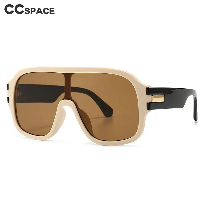 46503 большие квадратные очки с одной линзой мужские и женские модные UV400 винтажные